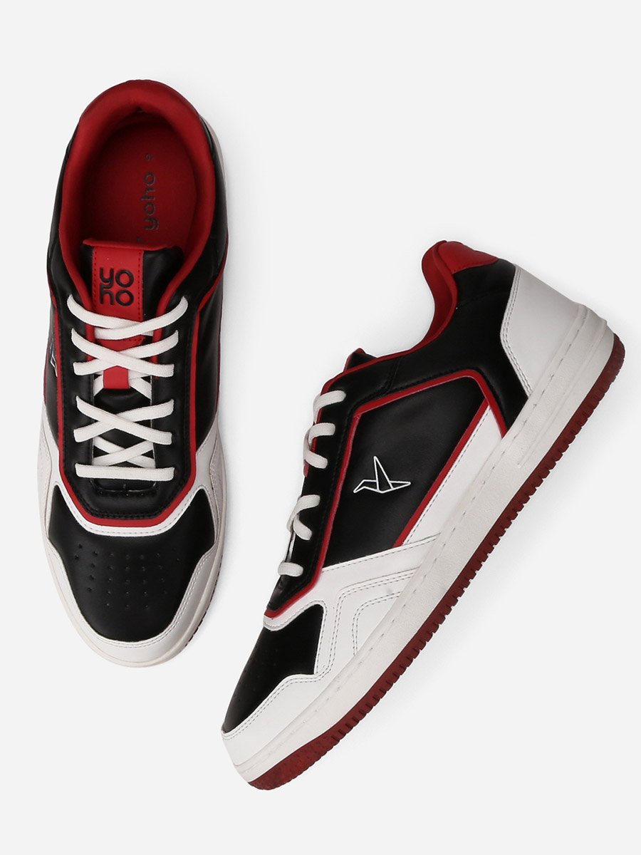 Men Color Block Lace Up Sneakers