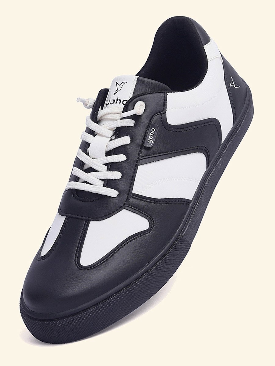 Men Stride Color Block Stretch Lace Sneakers