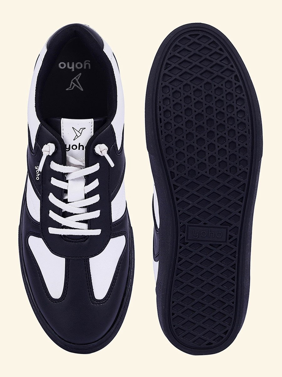 Men Stride Color Block Stretch Lace Sneakers
