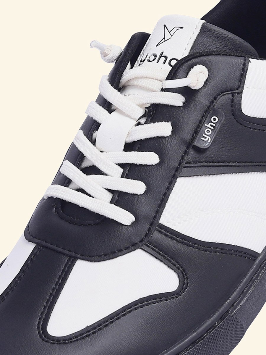 Men Stride Color Block Stretch Lace Sneakers