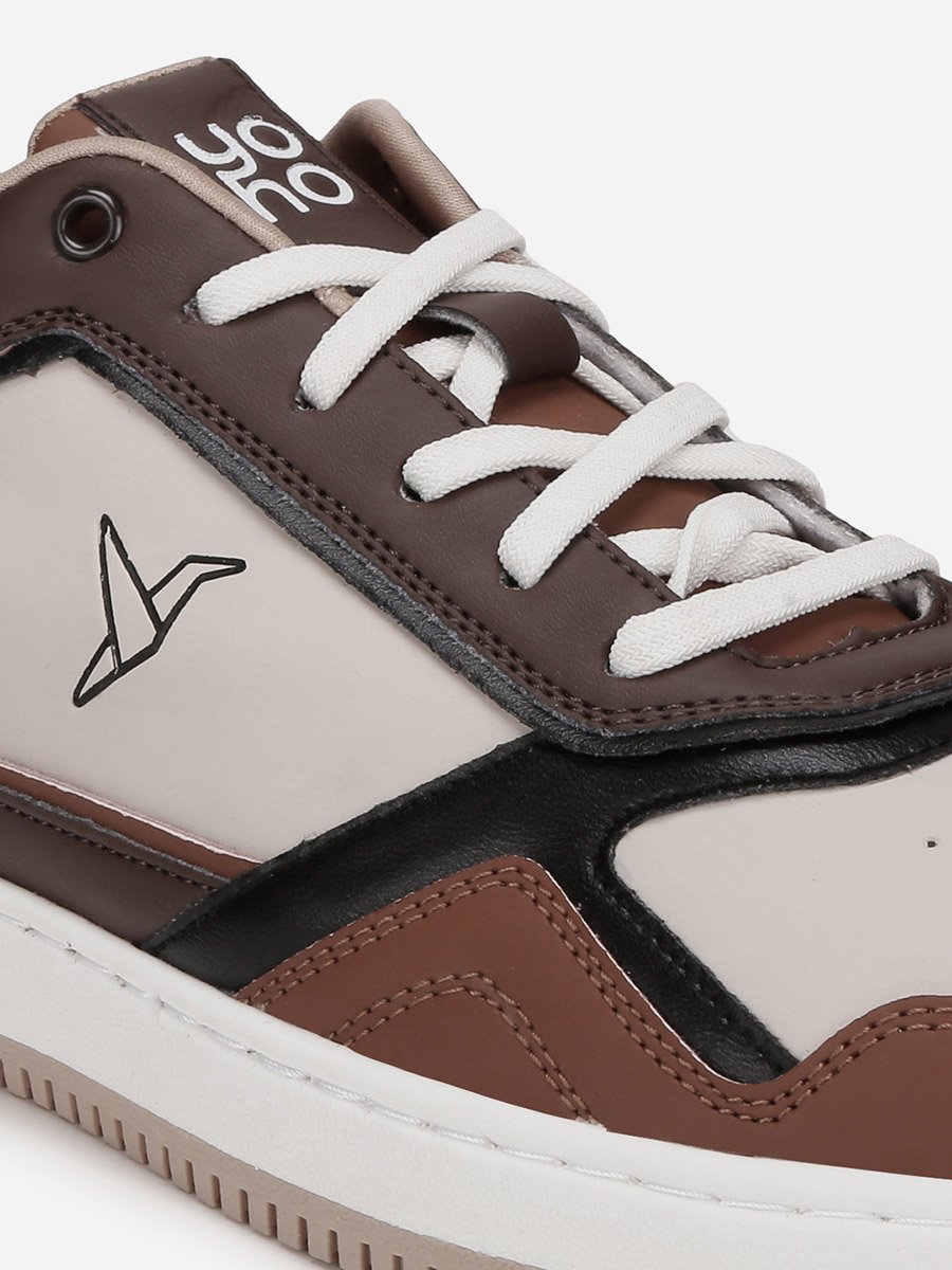 Men Color Block Lace Up Sneakers