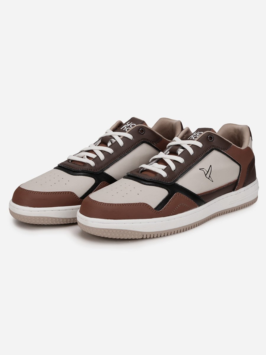 Men Color Block Lace Up Sneakers