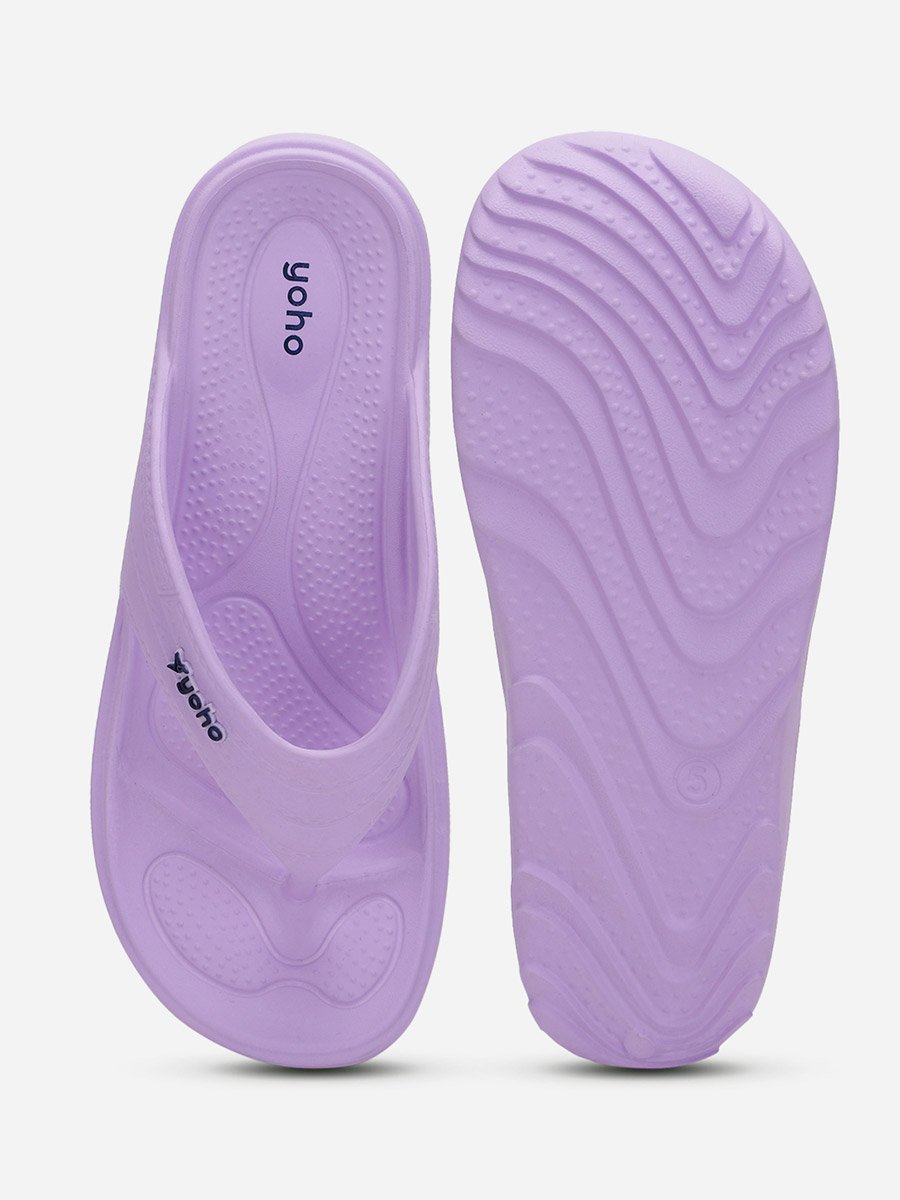 Purple Drizzle Soft Slippers