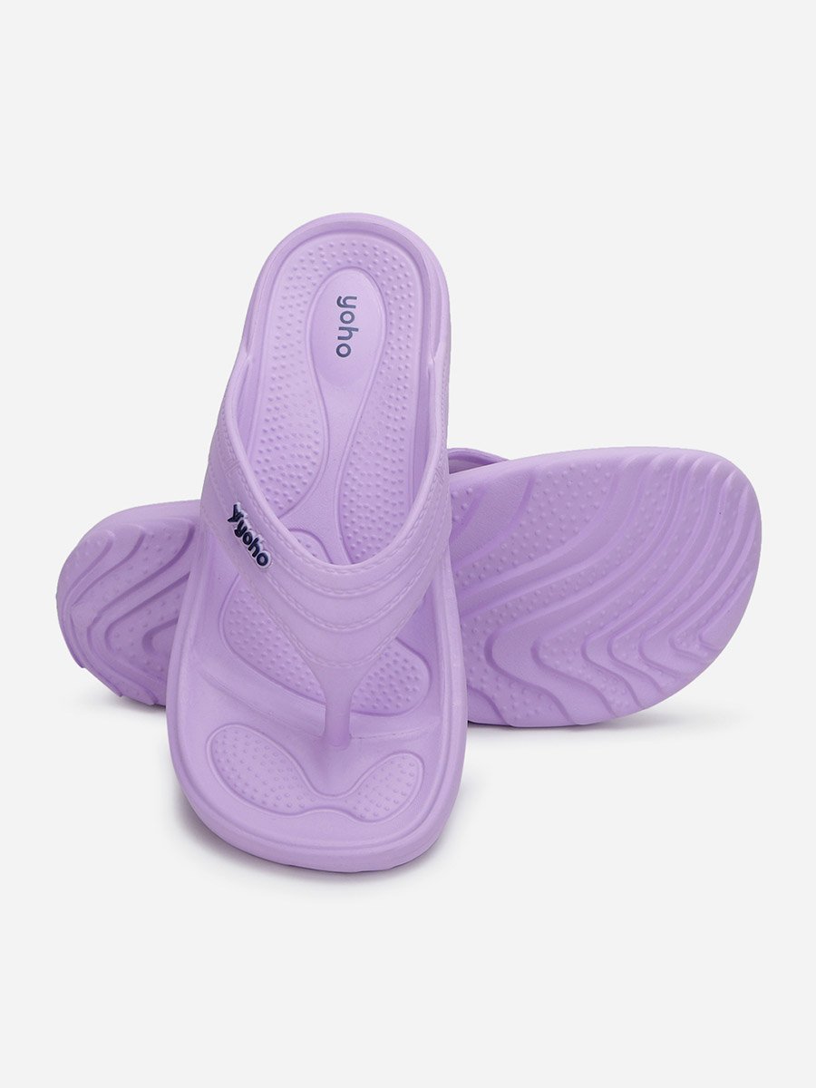 Purple Drizzle Soft Slippers