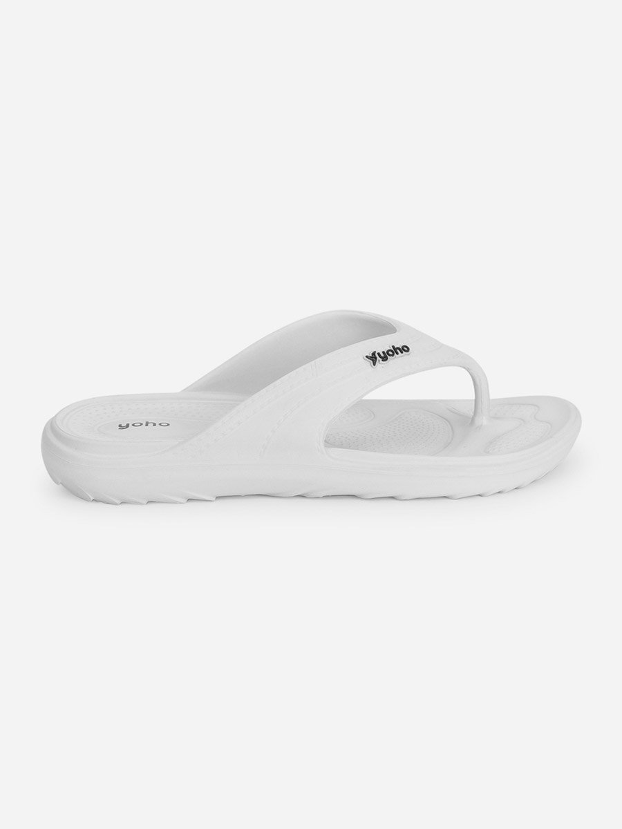 White Drizzle Soft Slippers