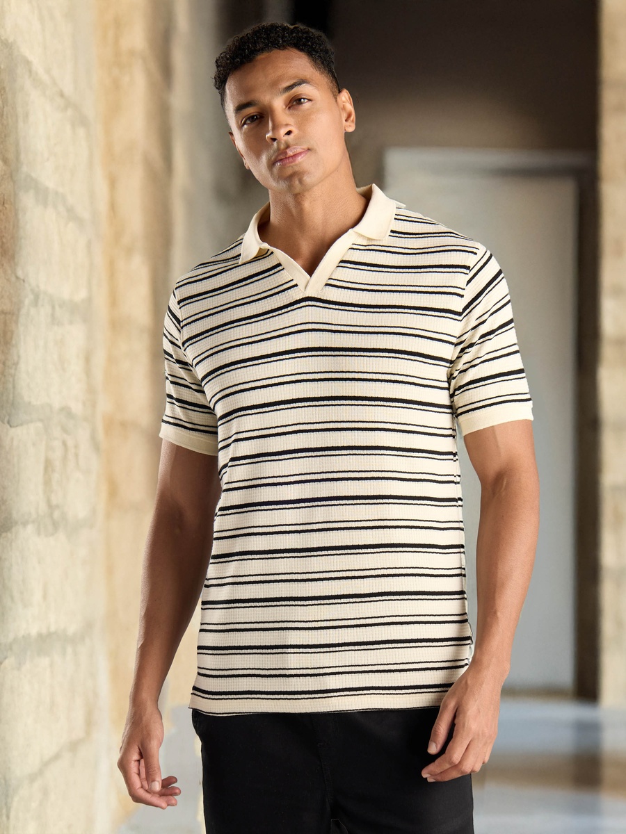 Striped Polo T-Shirt