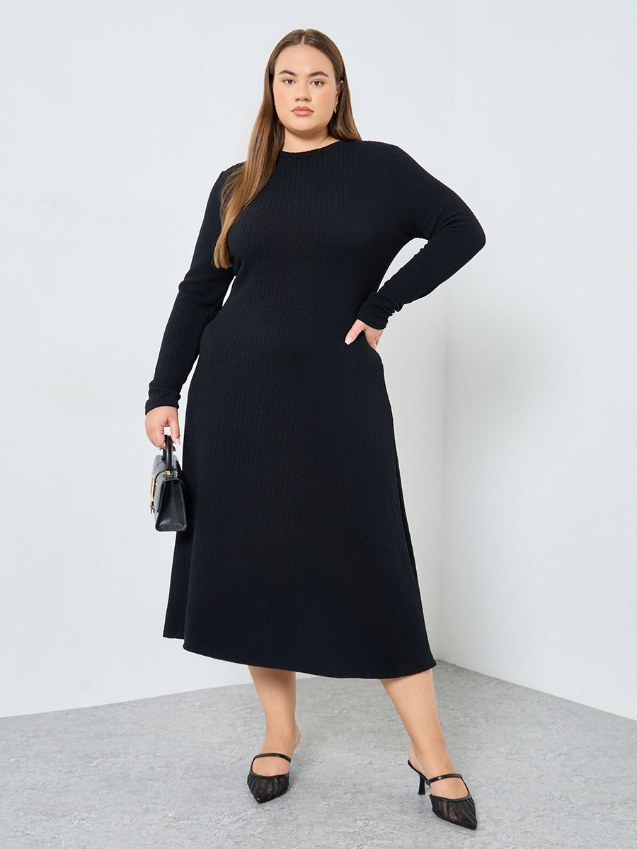 shape nude rib square neck lace up side bodycon dress Ribbed Half Sleeve Square Neck Bodycon Dress