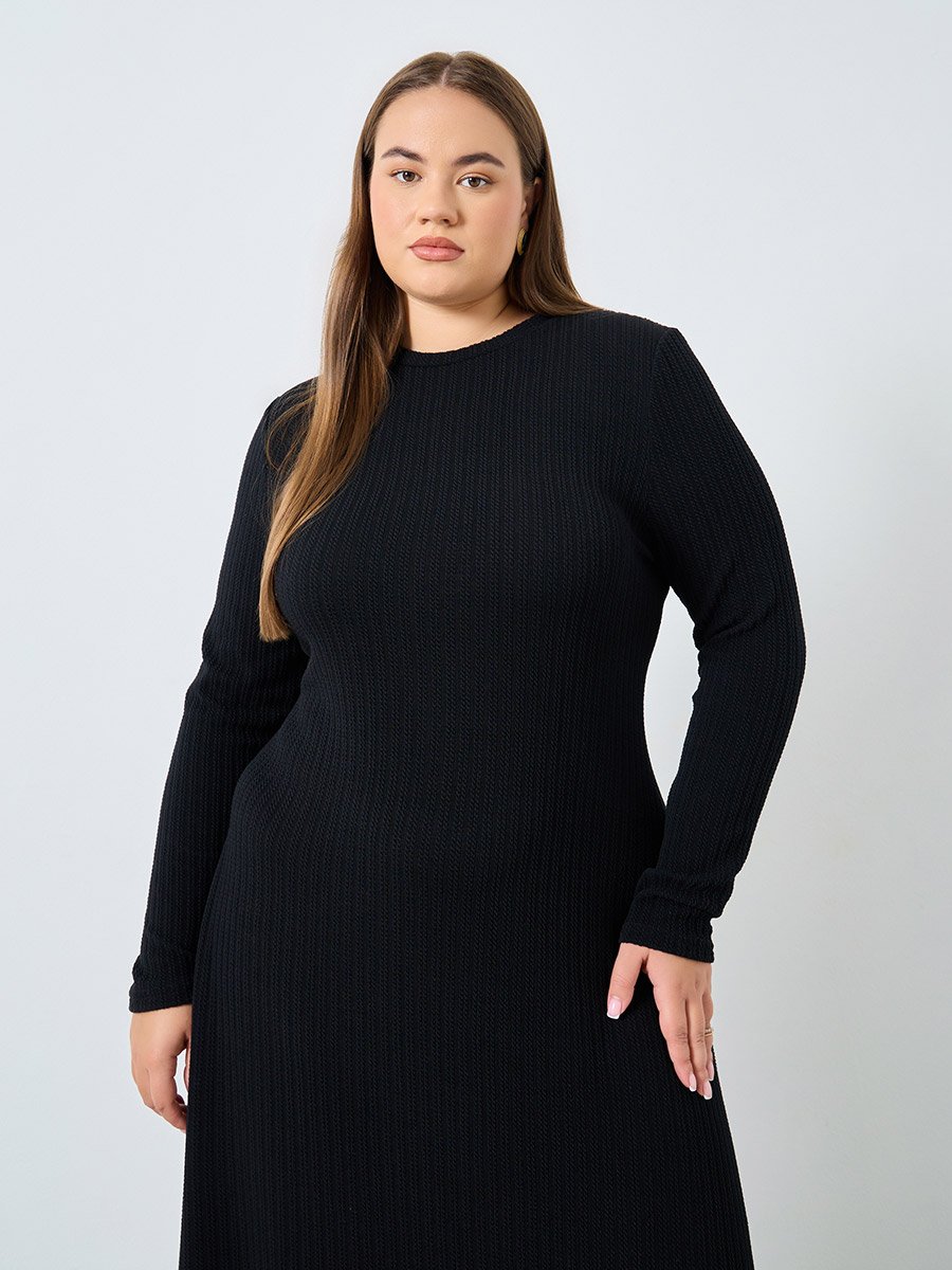 turtleneck mini knit dress Signature Cashmere Turtleneck Dress main image 1