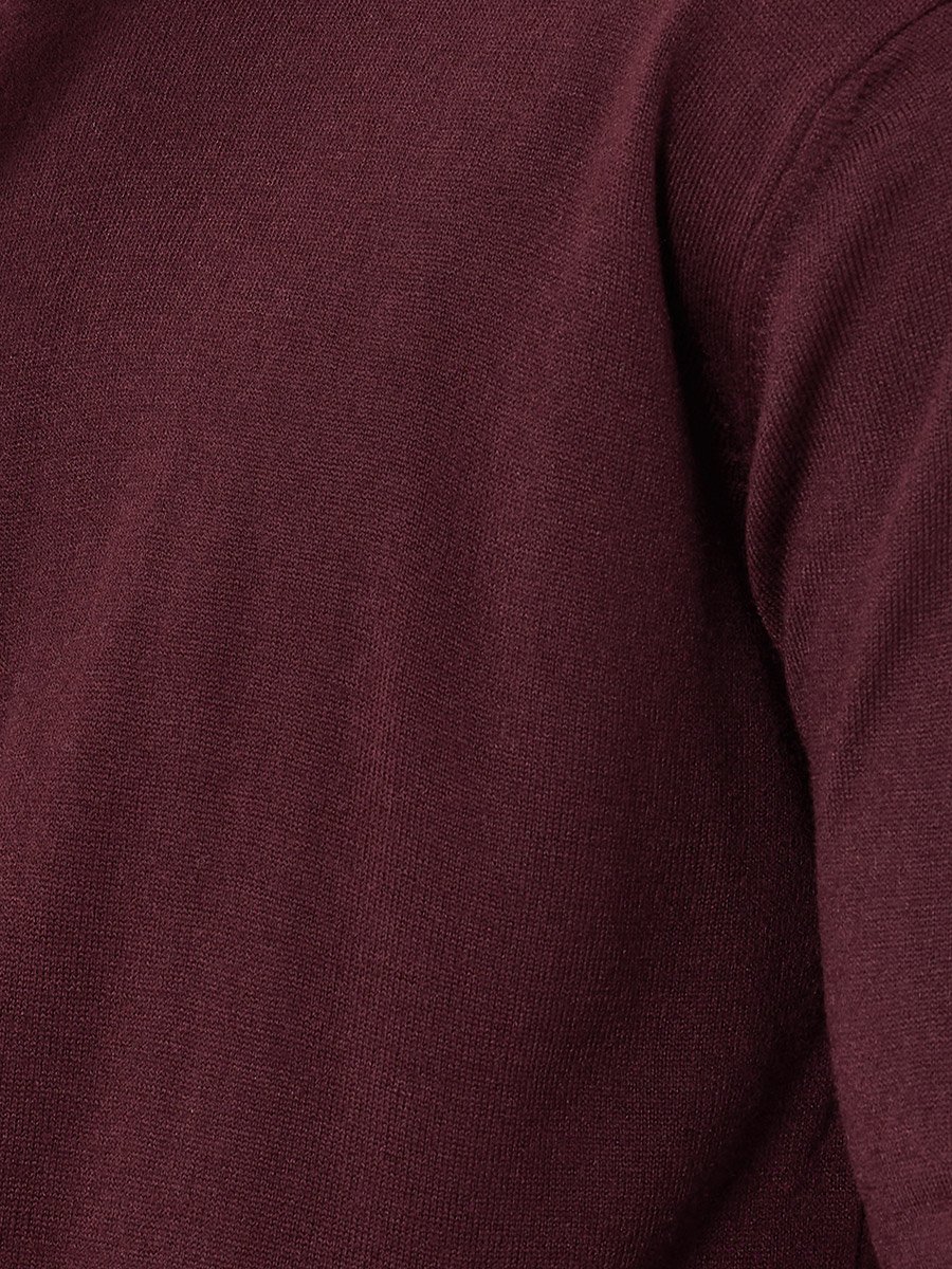 Maroon Turtleneck Sweater