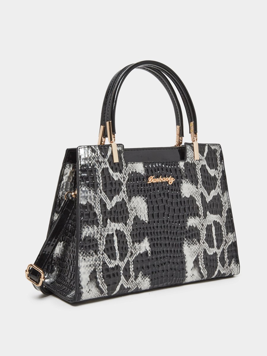 Snack Skin Double Top Handles Handbag