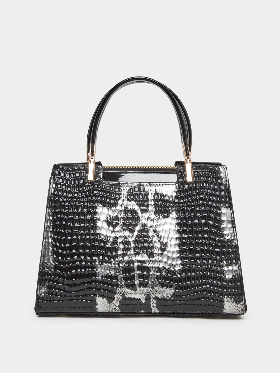 Snack Skin Double Top Handles Handbag