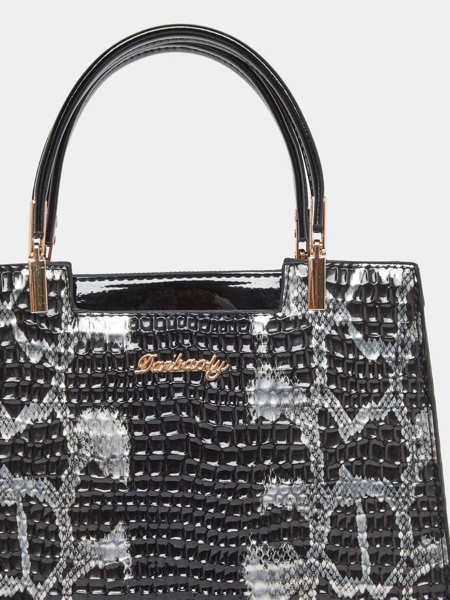 Snack Skin Double Top Handles Handbag