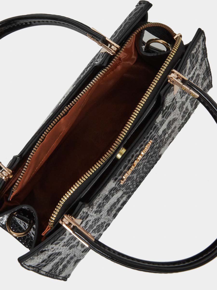 Snack Skin Double Top Handles Handbag