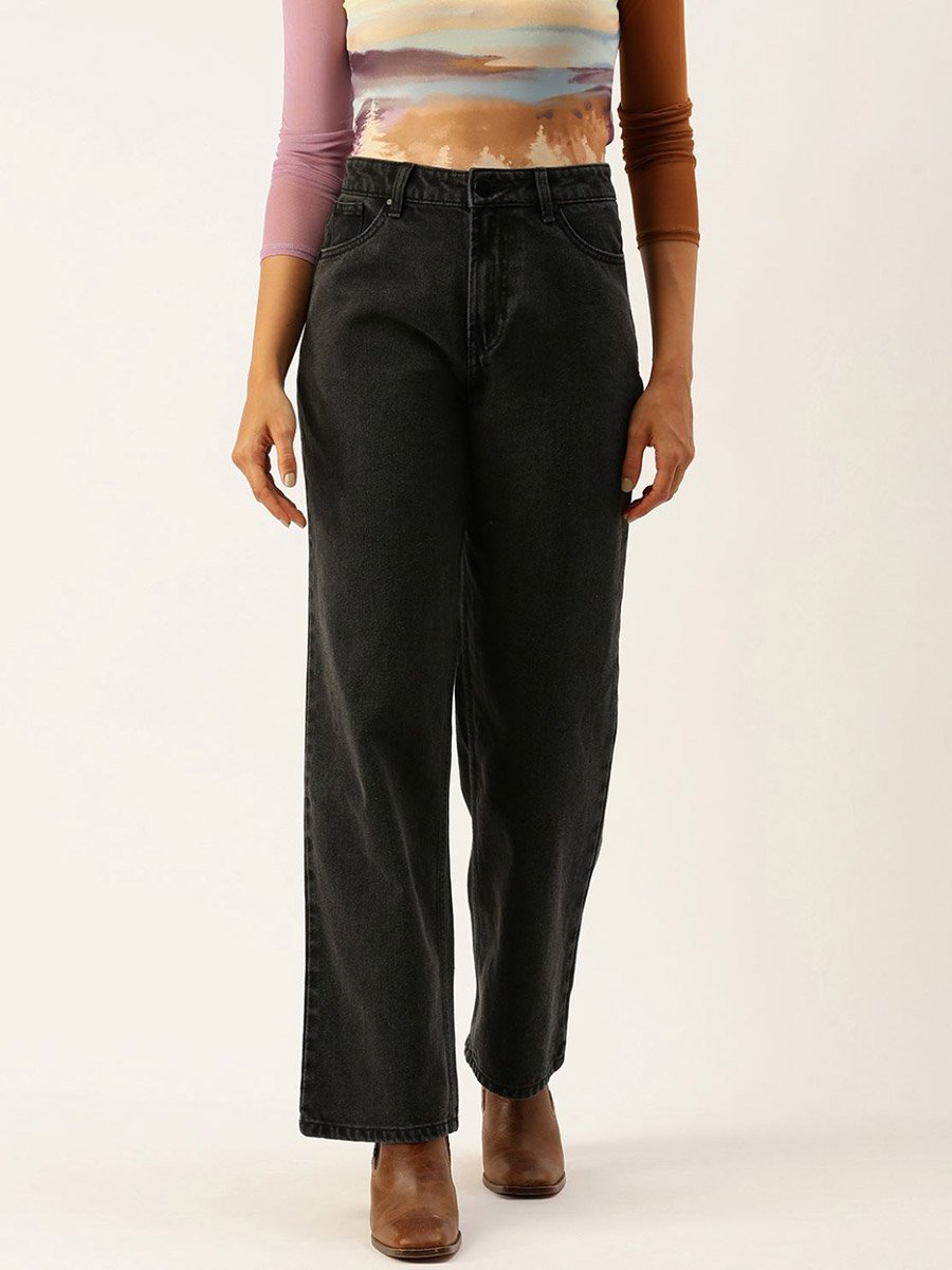 Women High Rise Relaxed Fit Jeans
