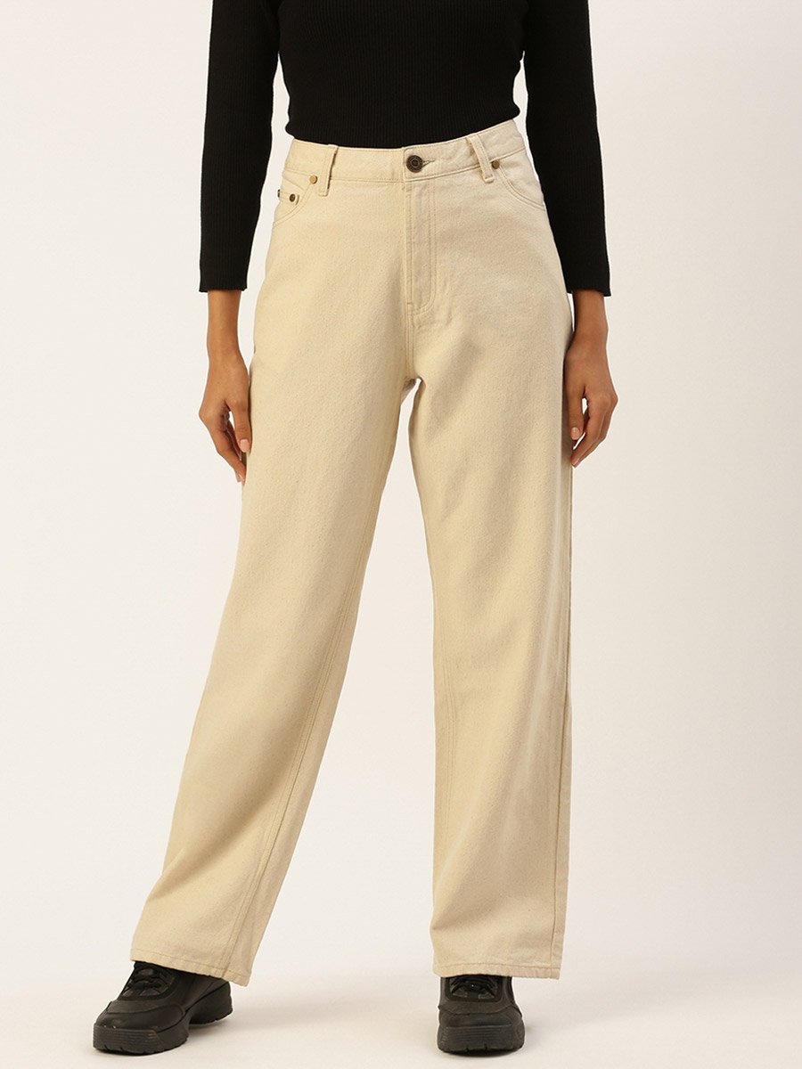 Women High Rise Straight Fit Jeans