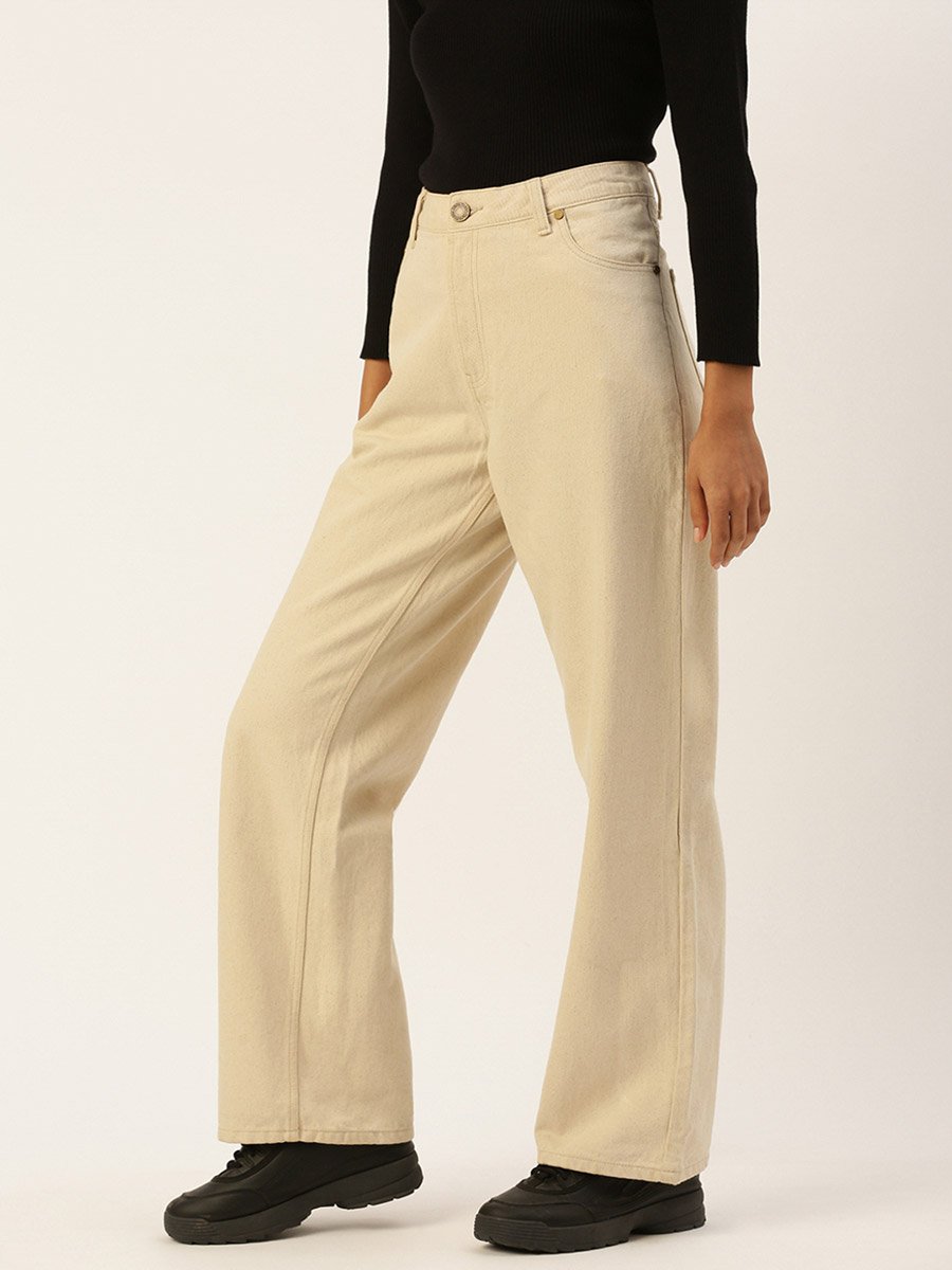 Women High Rise Straight Fit Jeans