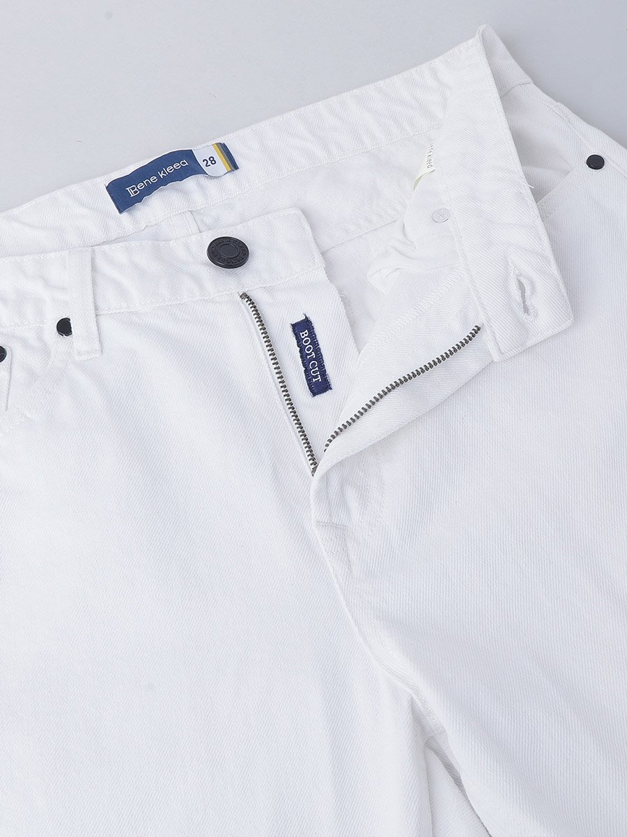 Women High Rise Solid Bootcut Jeans
