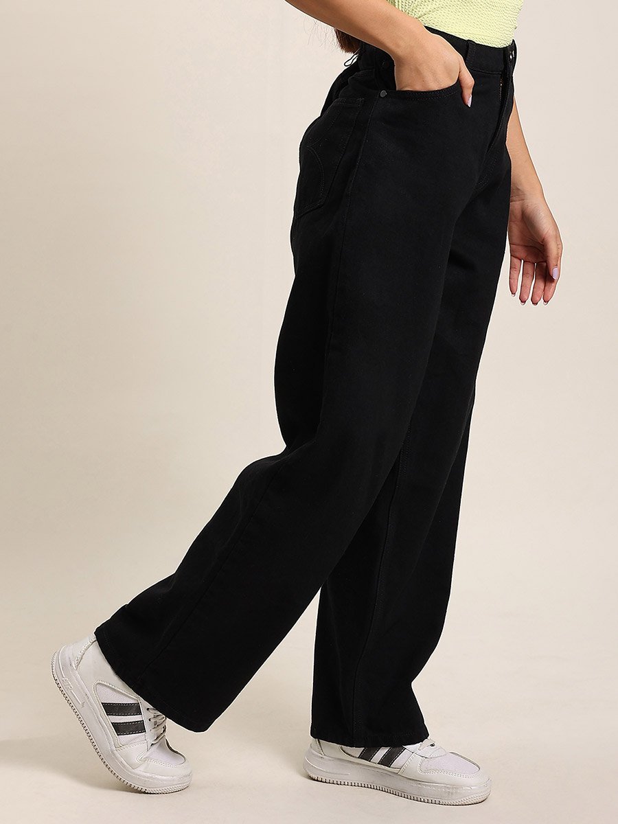 Women High Rise Baggy Fit Jeans