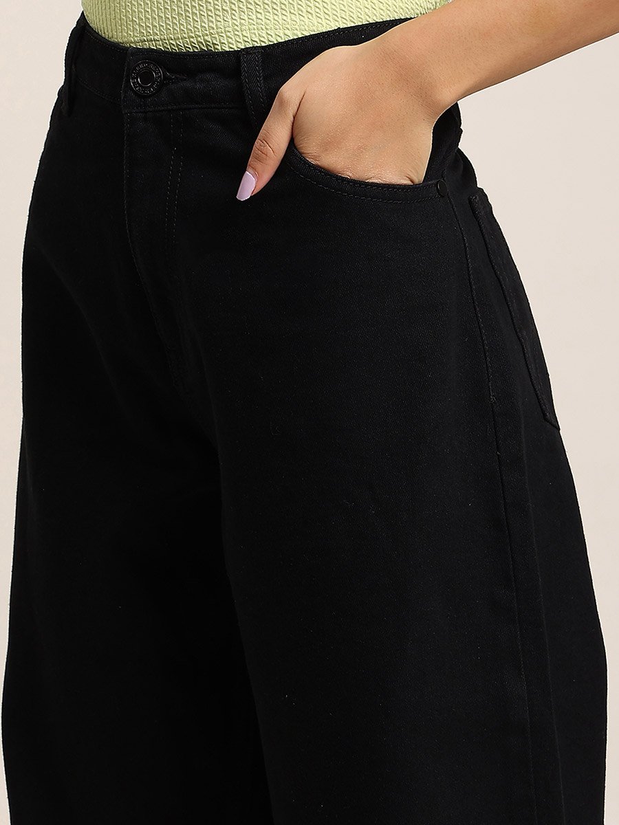 Women High Rise Baggy Fit Jeans