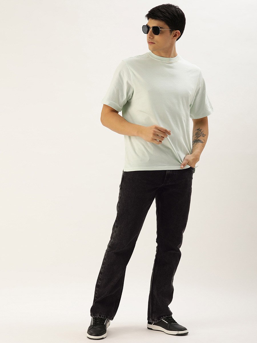 Men Mid Rise Bootcut Jeans