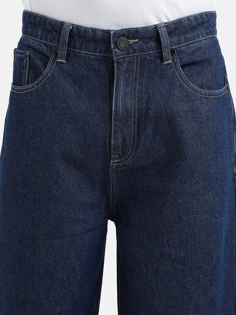 Men Mid Rise Baggy Fit Pure Cotton Jeans