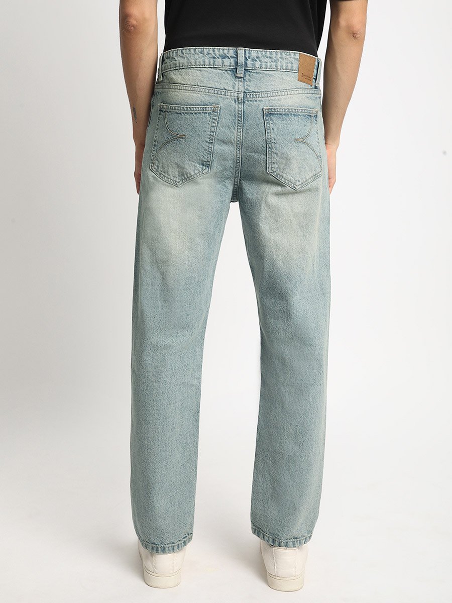 Men Relaxed Fit Clean Look Tinted Jeans
