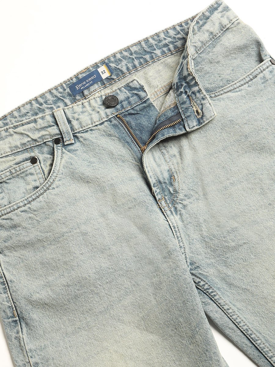 Men Relaxed Fit Clean Look Tinted Jeans
