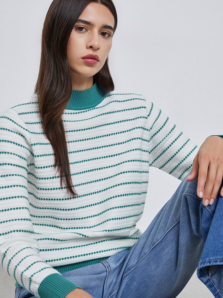 Striped Long Sleeve Sweater