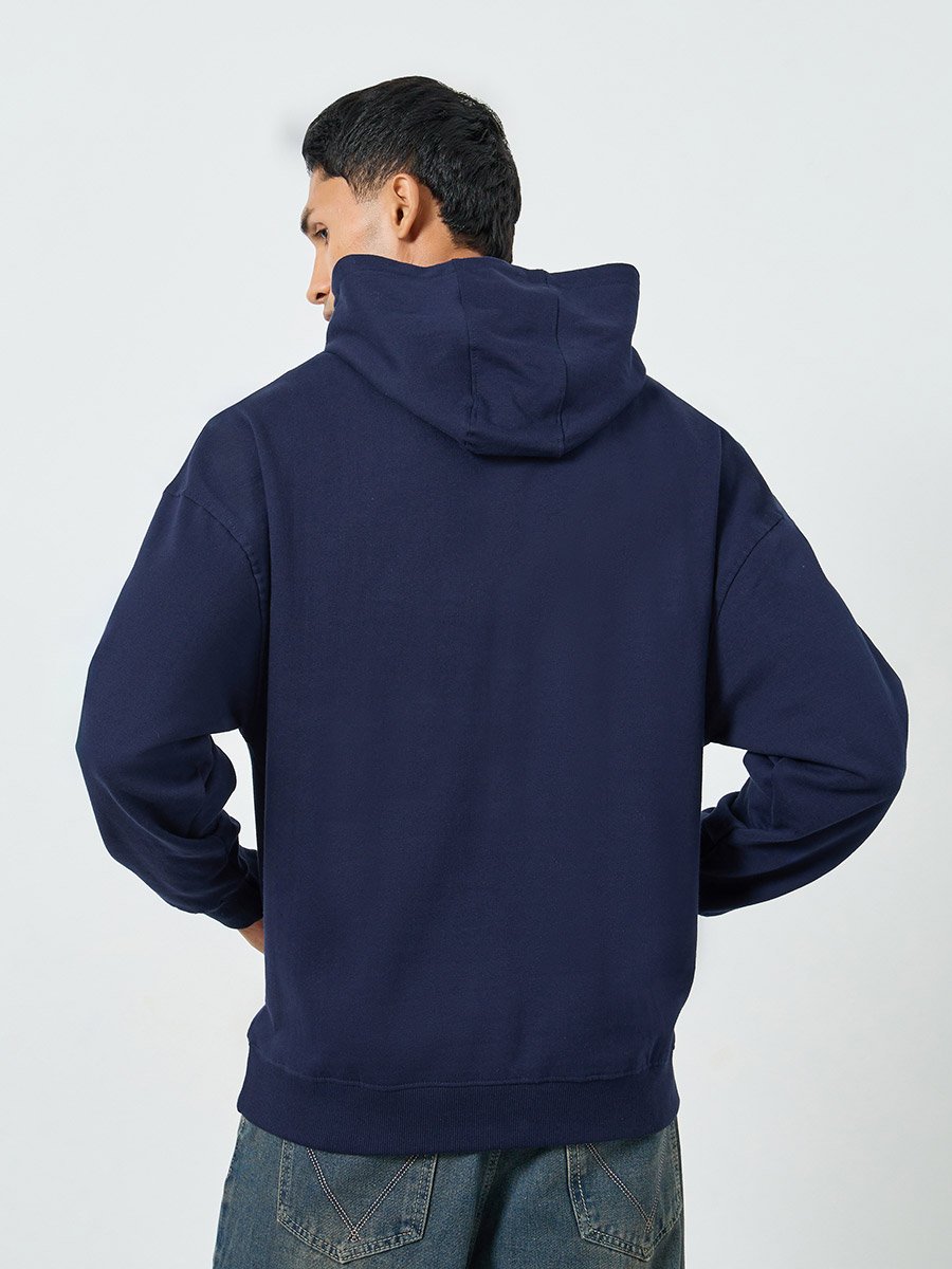 Men Oversized Hoodie with Kangaroo Pocket