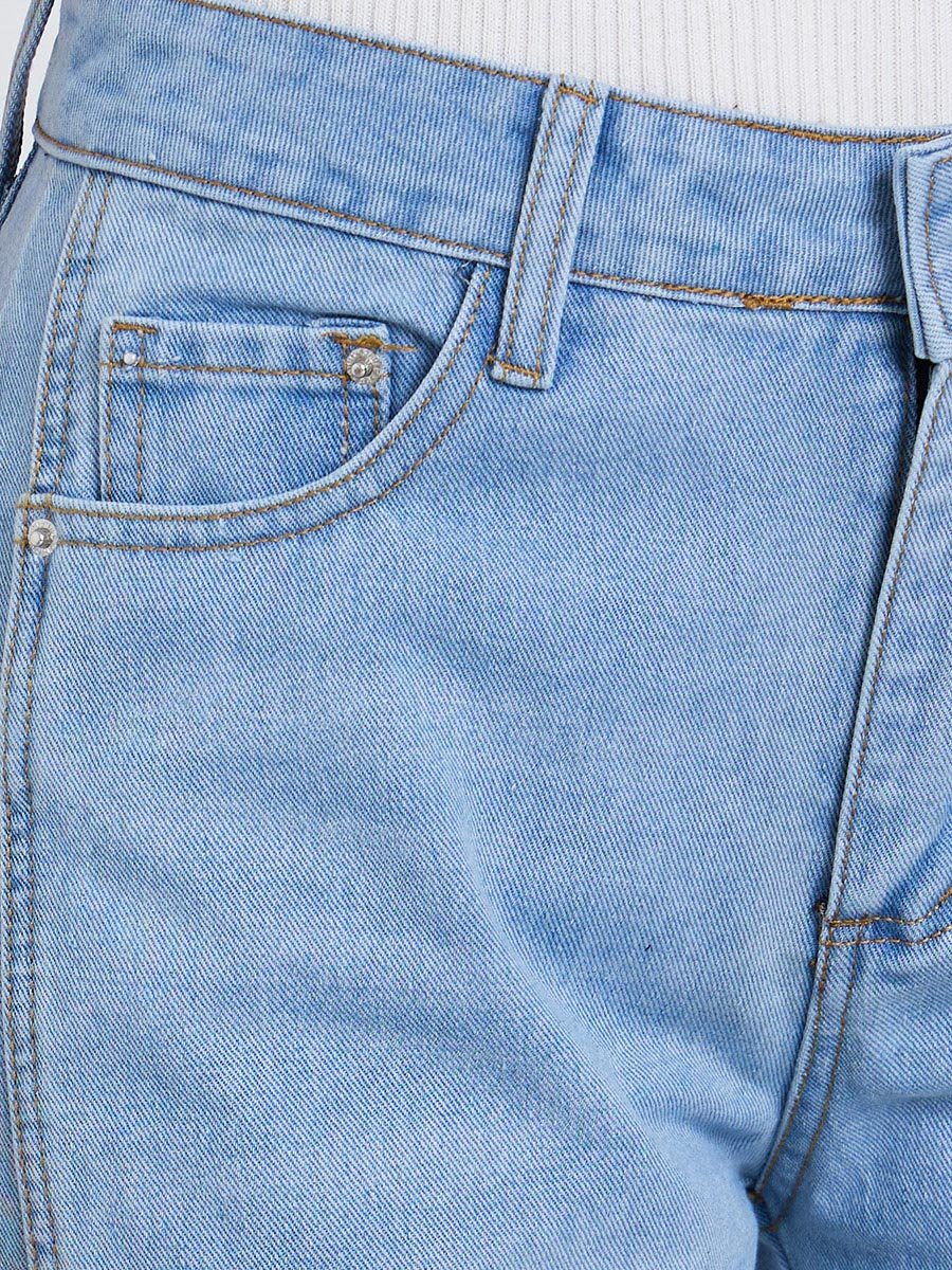 High Rise Relaxed Fit Faded Jeans