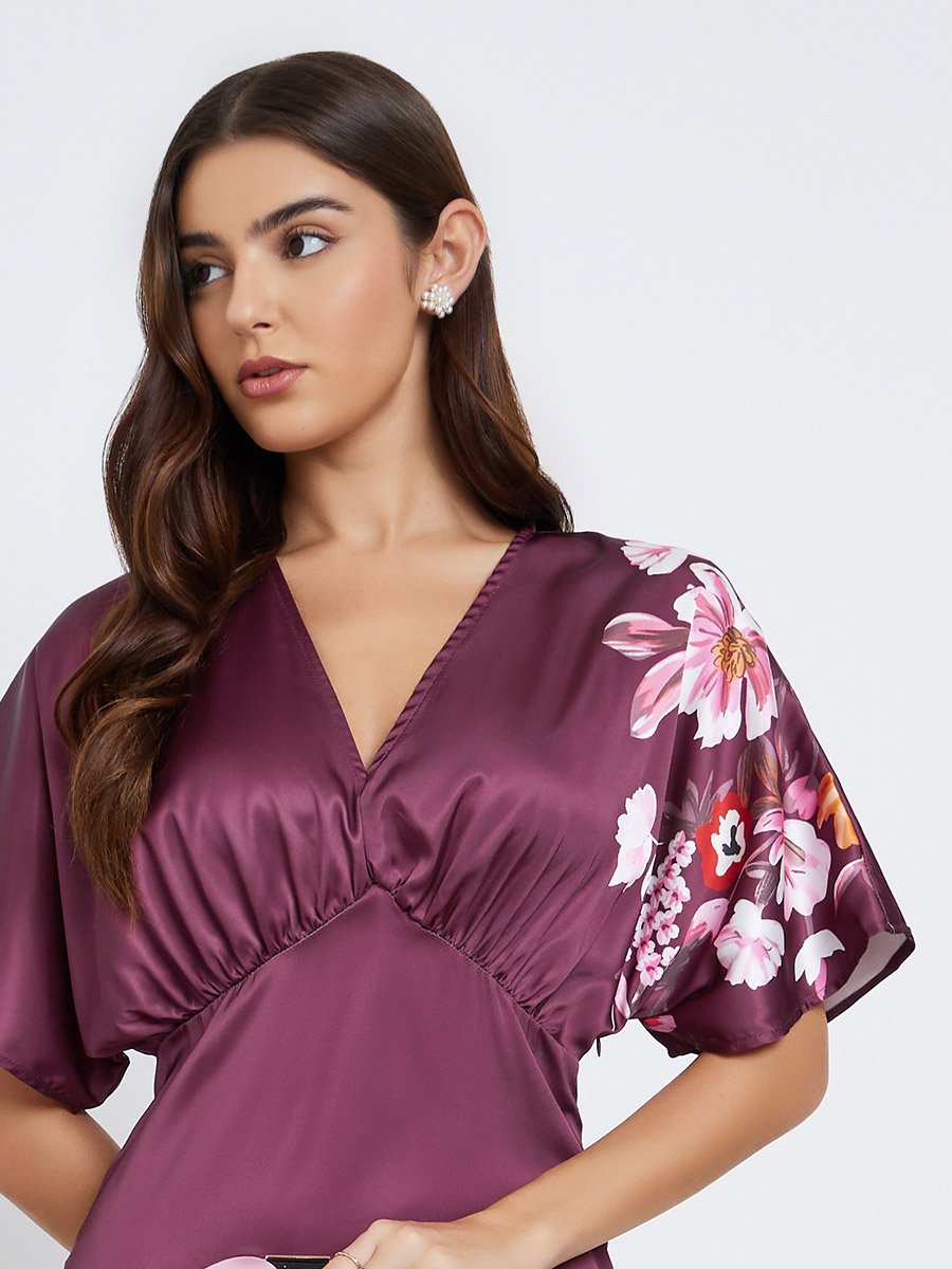 slit dress bodycon Tracy Studio SLIT-SLEEVE BODYCON DRESS