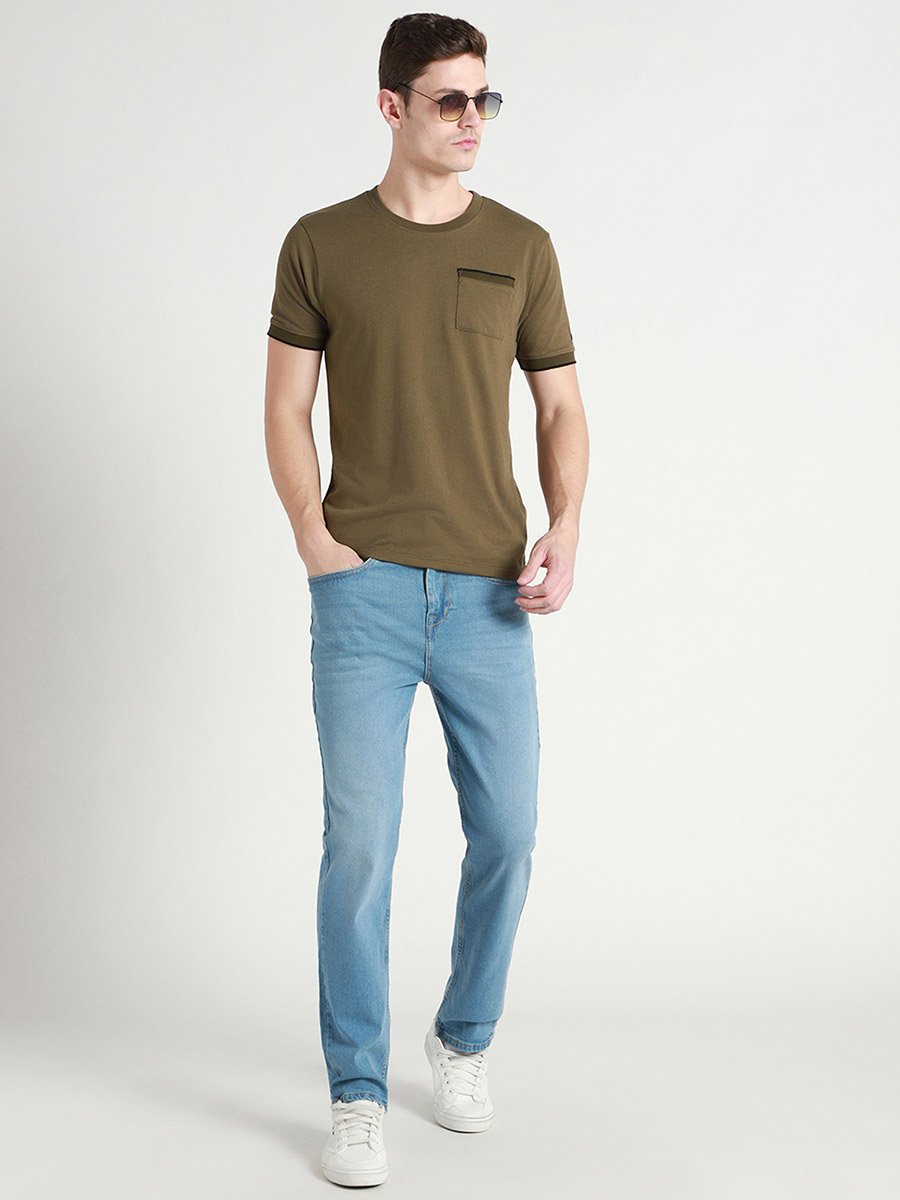 Men Mid Rise Cotton Stretchable Jeans