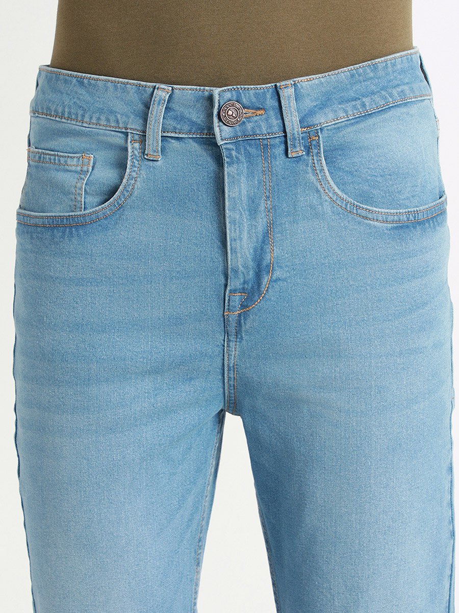 Men Mid Rise Cotton Stretchable Jeans