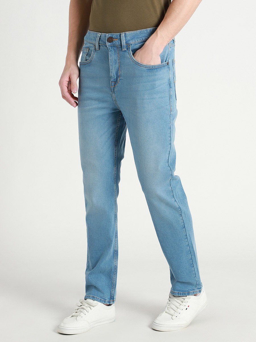 Men Mid Rise Cotton Stretchable Jeans