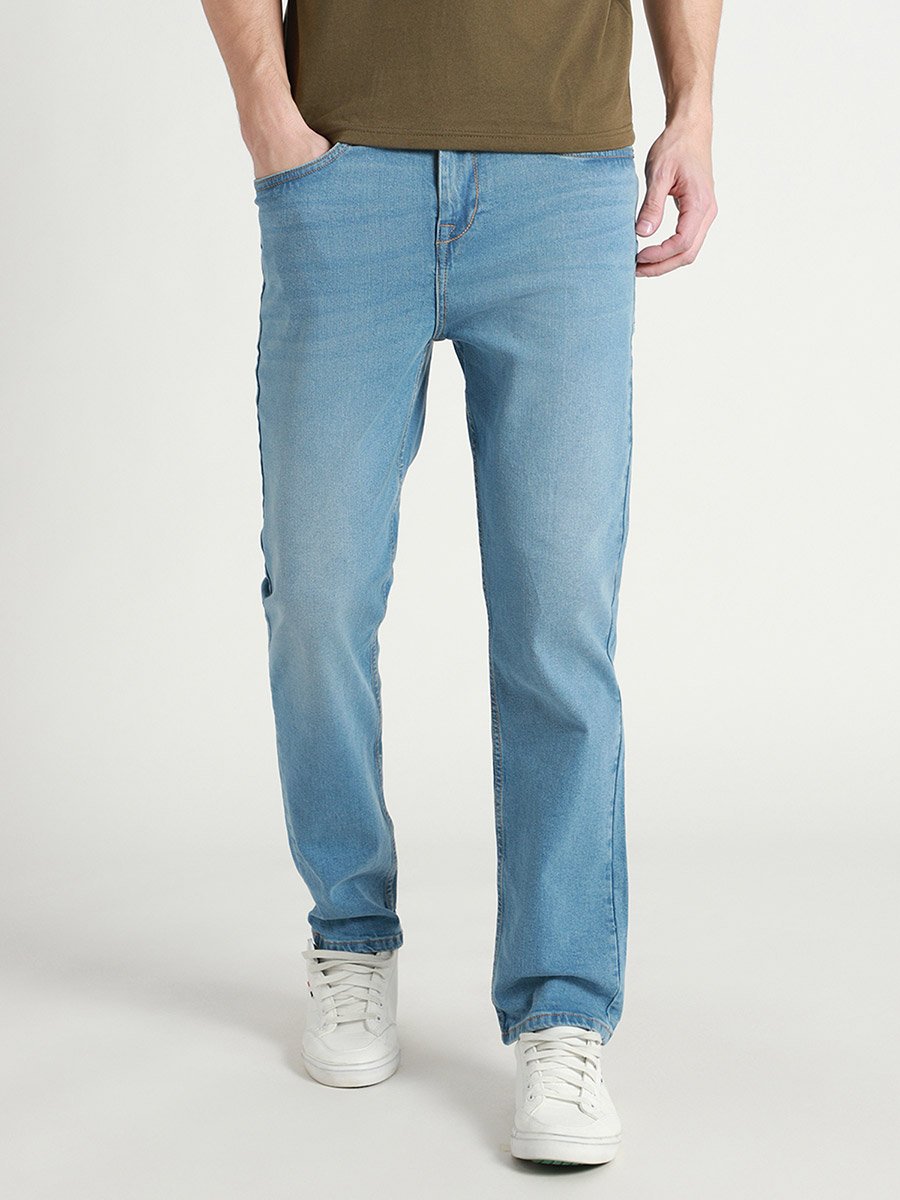 Men Mid Rise Cotton Stretchable Jeans