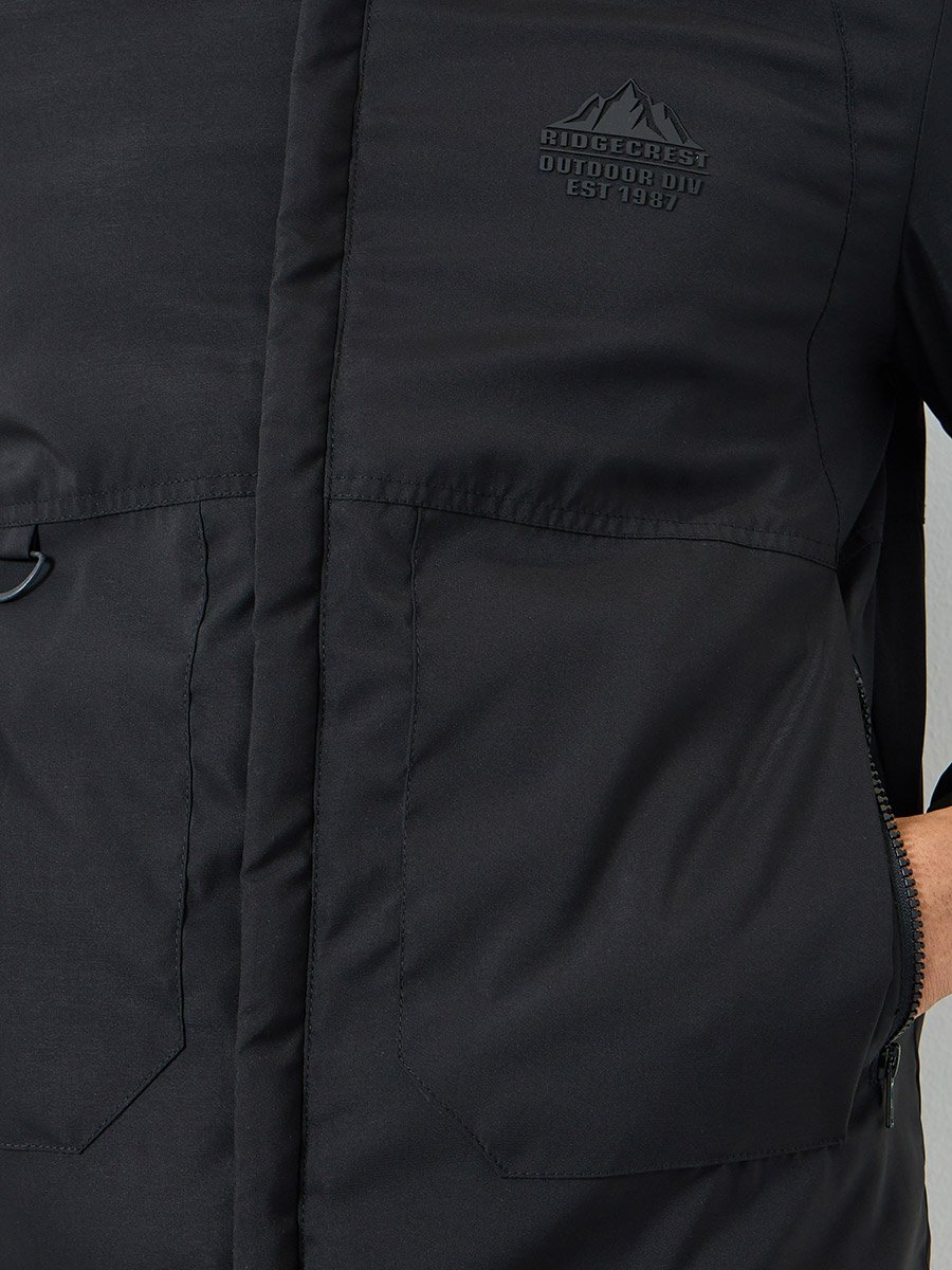 Men Oversized Fit Zip-Up Jacket