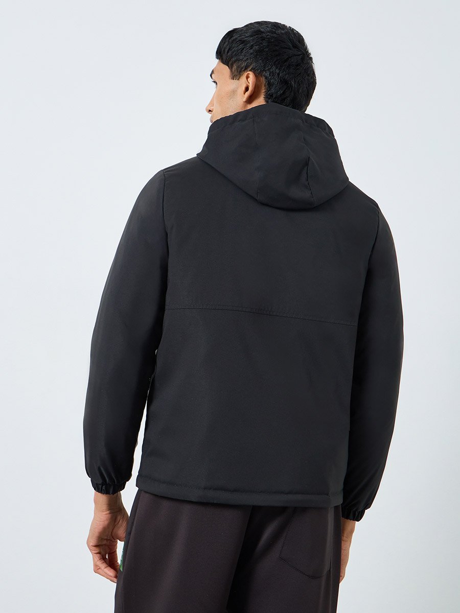 Men Oversized Fit Zip-Up Jacket