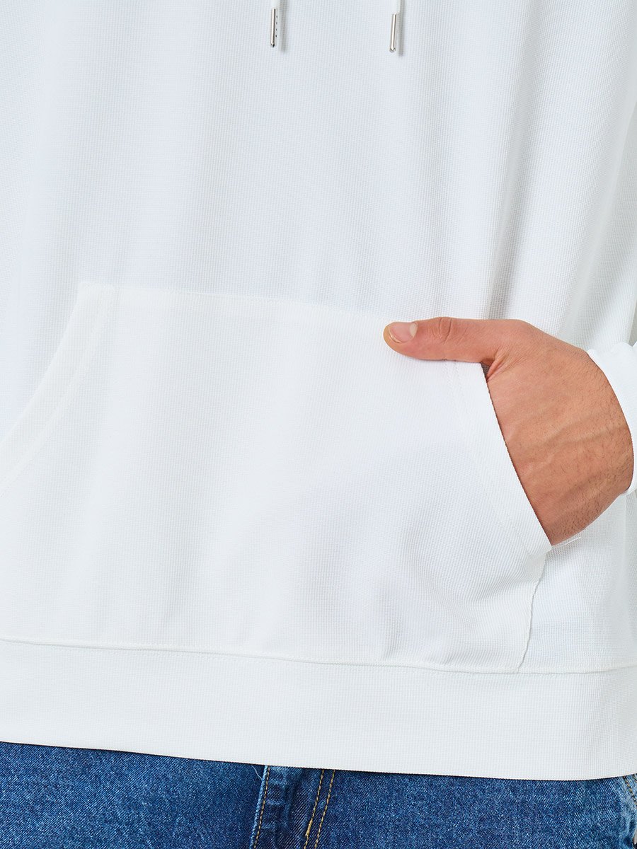 هودي واسع بنسيج وافل