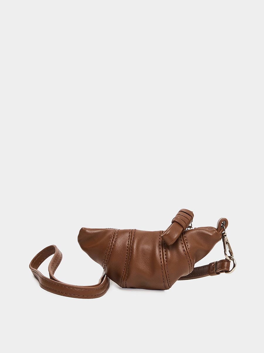 Brown Half Moon Shoulder Bag