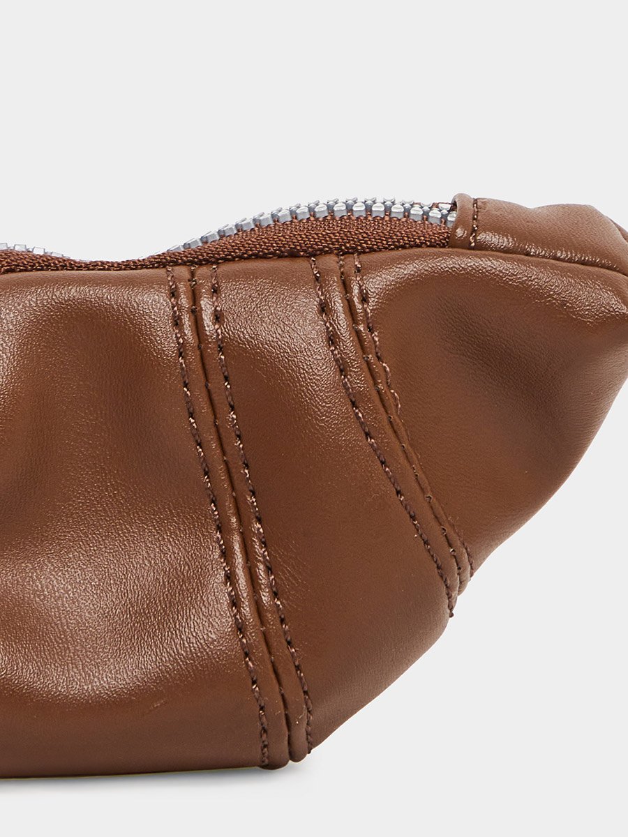 Brown Half Moon Shoulder Bag