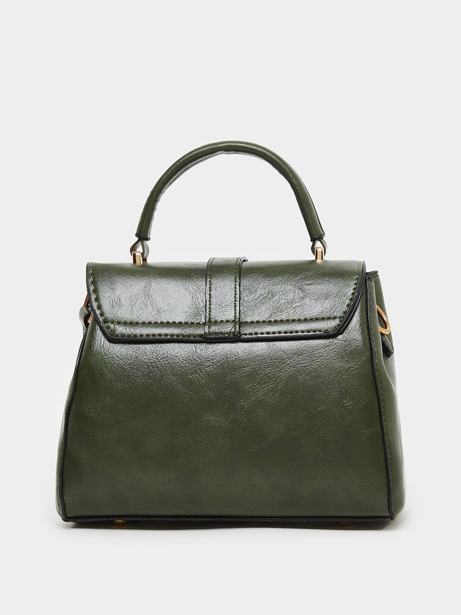 Green Satchel Handbag For Women at Saudi | Styli