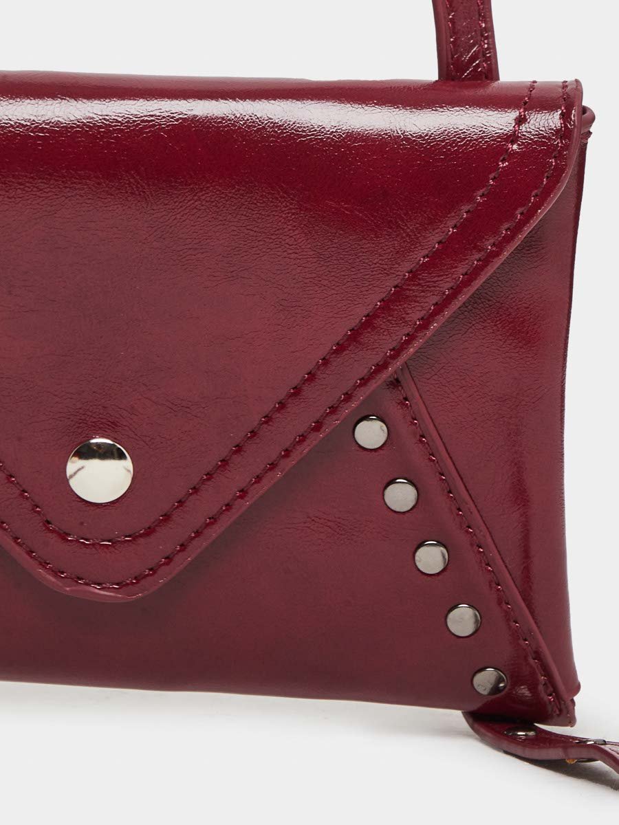 Women Red Studded Crossbody Bag