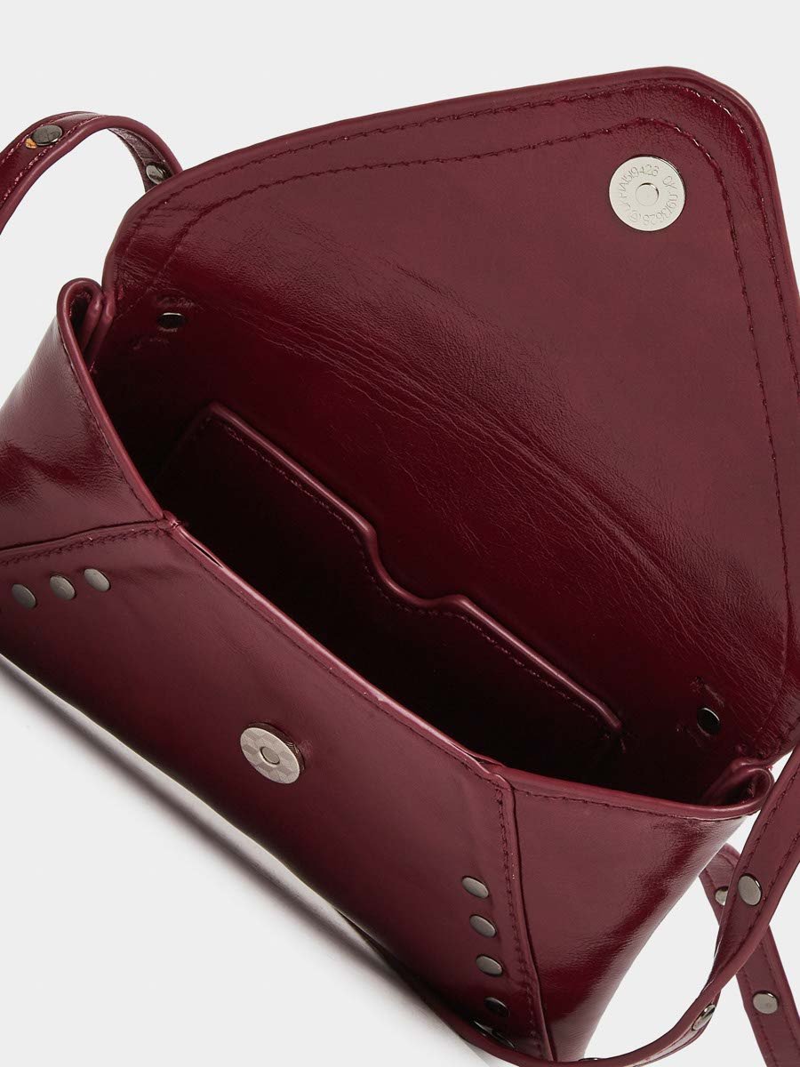 Women Red Studded Crossbody Bag