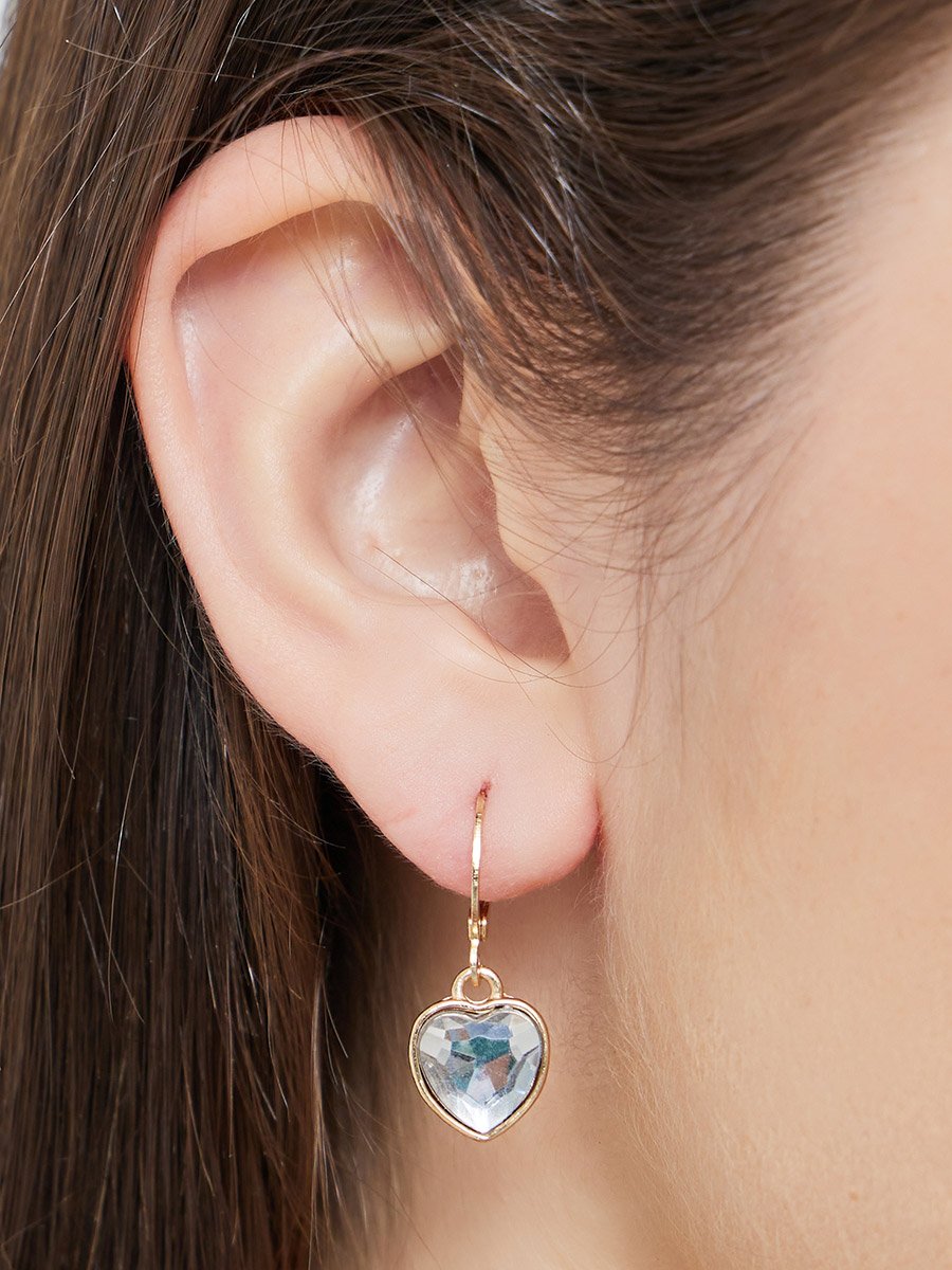 Set of 6 - Heart Drop Dangle Earrings