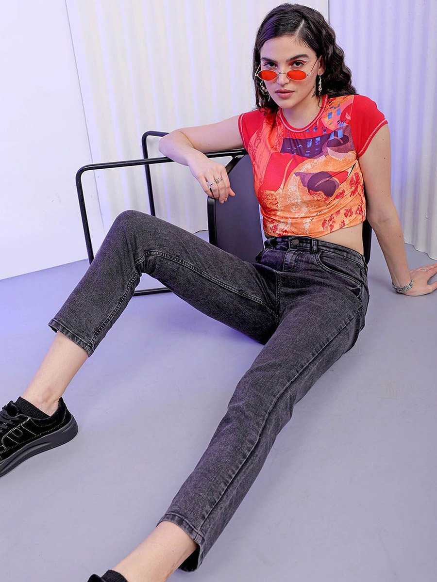 Women Mid Rise Slim Fit Solid Jeans