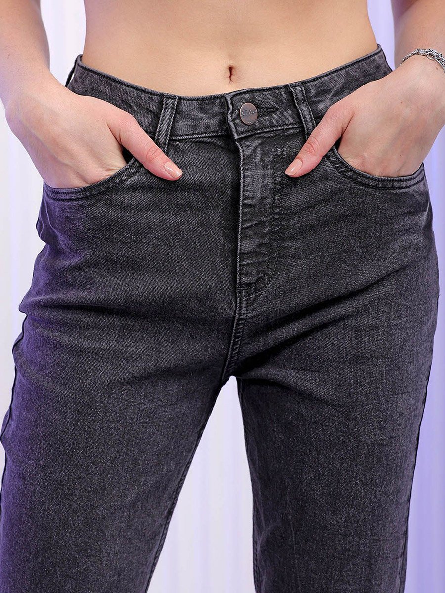 Women Mid Rise Slim Fit Solid Jeans