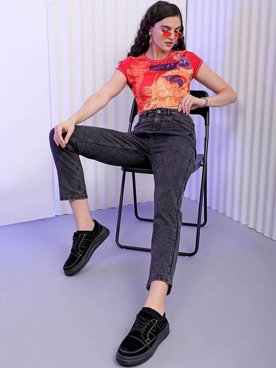 Women Mid Rise Slim Fit Solid Jeans