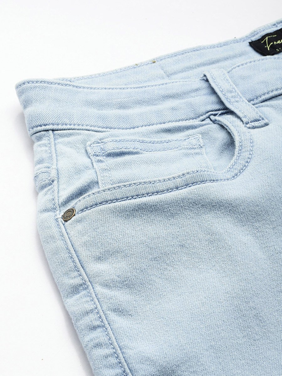 Women Mid Rise Slim Fit Solid Jeans