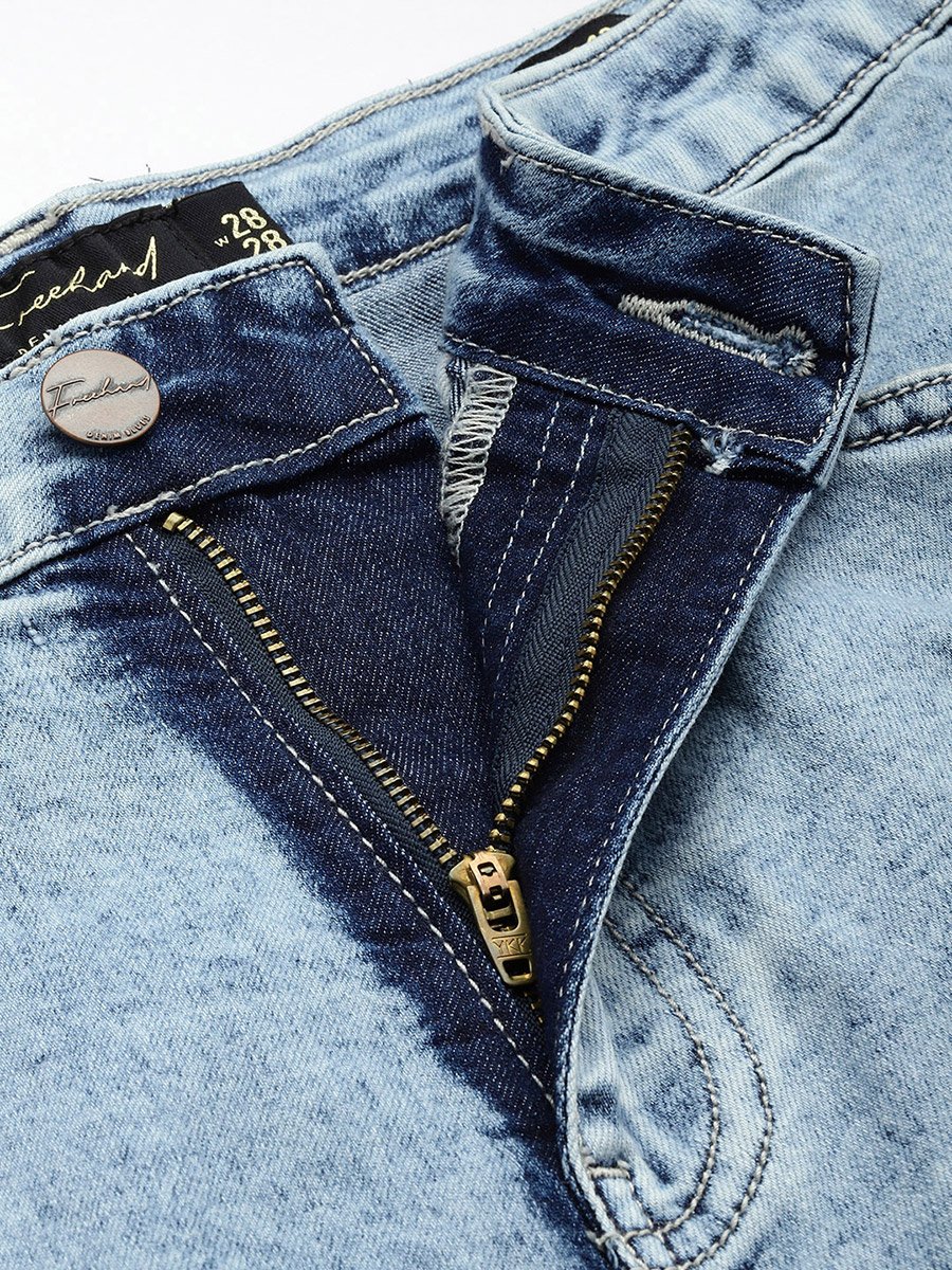 Women Regular Fit Solid Blue Jeans