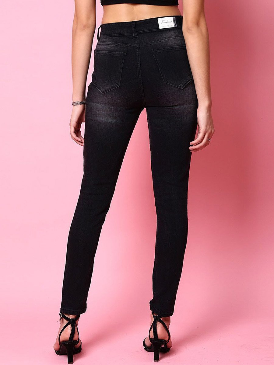 Women Distress Skinny Jeans